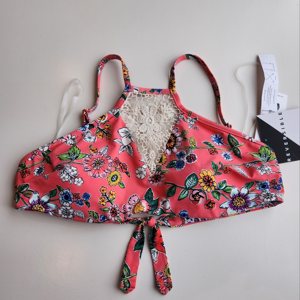 Vera Bradley Reversible Halter Bikini Top